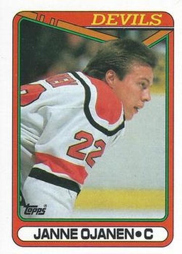 #30 Janne Ojanen - New Jersey Devils - 1990-91 Topps Hockey