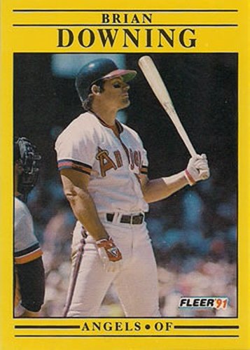 #310 Brian Downing - California Angels - 1991 Fleer Baseball
