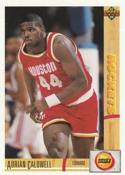 #310 Adrian Caldwell - Houston Rockets - 1991-92 Upper Deck Basketball