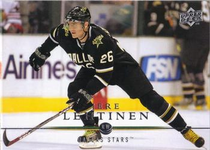#310 Jere Lehtinen - Dallas Stars - 2008-09 Upper Deck Hockey