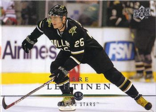 #310 Jere Lehtinen - Dallas Stars - 2008-09 Upper Deck Hockey