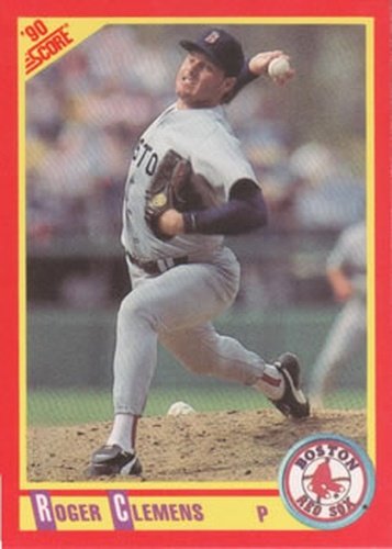#310 Roger Clemens - Boston Red Sox - 1990 Score Baseball