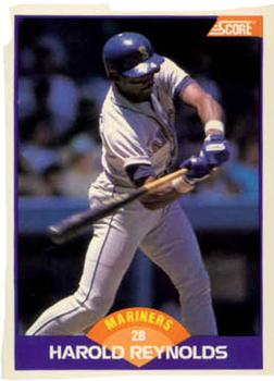 #310 Harold Reynolds - Seattle Mariners - 1989 Score Baseball