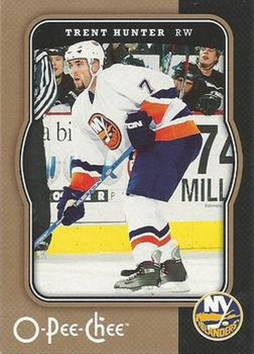 #310 Trent Hunter - New York Islanders - 2007-08 O-Pee-Chee Hockey