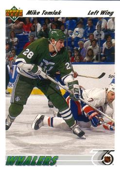 #310 Mike Tomlak - Hartford Whalers - 1991-92 Upper Deck Hockey