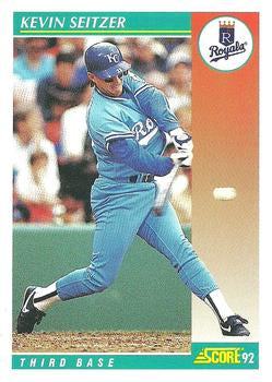 #310 Kevin Seitzer - Kansas City Royals - 1992 Score Baseball