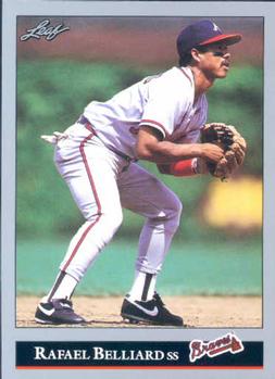#310 Rafael Belliard - Atlanta Braves - 1992 Leaf Baseball