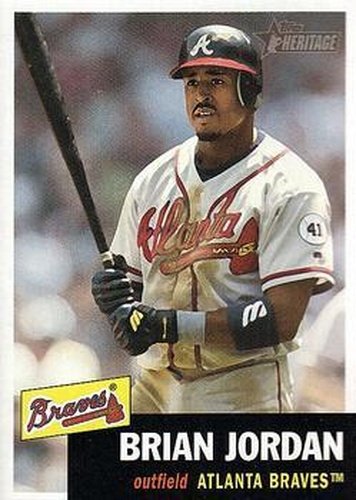 #310 Brian Jordan - Atlanta Braves - 2002 Topps Heritage Baseball