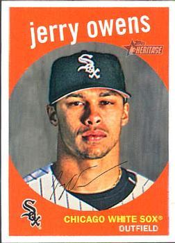#310 Jerry Owens - Chicago White Sox - 2008 Topps Heritage Baseball