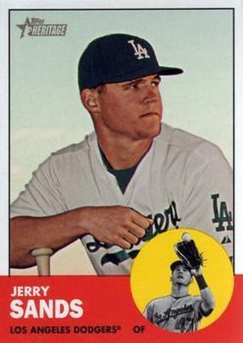 #310 Jerry Sands - Los Angeles Dodgers - 2012 Topps Heritage Baseball
