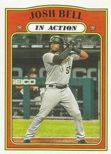 #310 Josh Bell - Pittsburgh Pirates - 2021 Topps Heritage Baseball
