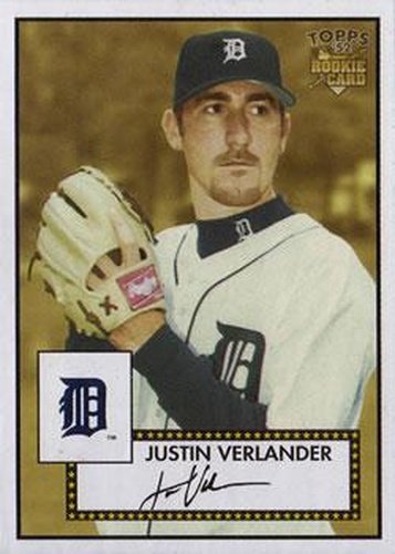 #310 Justin Verlander - Detroit Tigers - 2006 Topps 1952 Edition Baseball