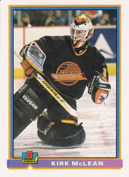 #310 Kirk McLean - Vancouver Canucks - 1991-92 Bowman Hockey