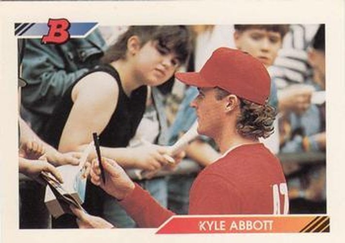 #310 Kyle Abbott - Philadelphia Phillies - 1992 Bowman Baseball