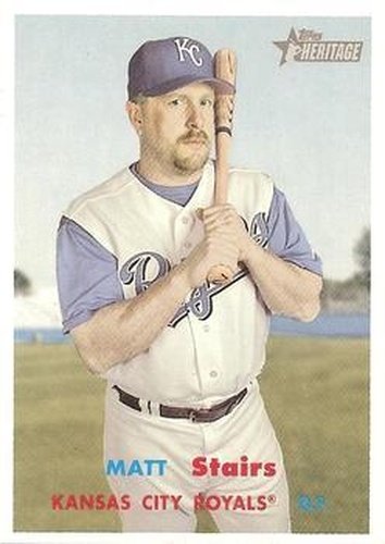 #310 Matt Stairs - Kansas City Royals - 2006 Topps Heritage Baseball