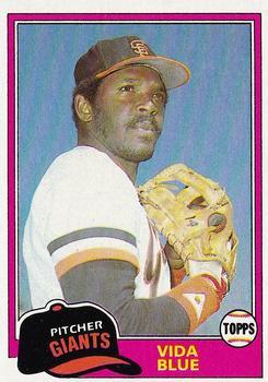 #310 Vida Blue - San Francisco Giants - 1981 Topps Baseball