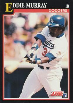 #310 Eddie Murray - Los Angeles Dodgers - 1991 Score Baseball