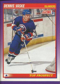#310 Dennis Vaske - New York Islanders - 1991-92 Score American Hockey