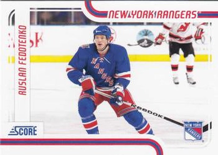 #310 Ruslan Fedotenko - New York Rangers - 2011-12 Score Hockey