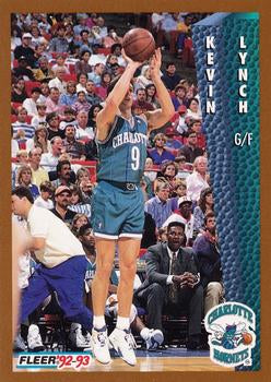 #310 Kevin Lynch - Charlotte Hornets - 1992-93 Fleer Basketball