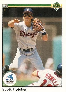 #310 Scott Fletcher - Chicago White Sox - 1990 Upper Deck Baseball