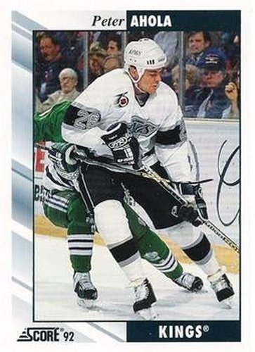 #310 Peter Ahola - Los Angeles Kings - 1992-93 Score USA Hockey