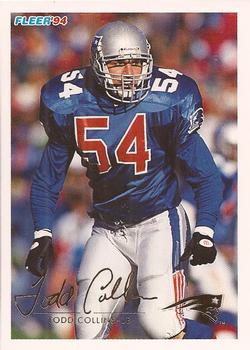 #310 Todd Collins - New England Patriots - 1994 Fleer Football