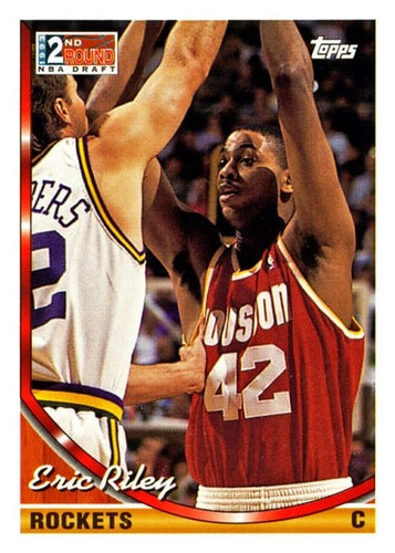 #310 Eric Riley - Houston Rockets - 1993-94 Topps Basketball
