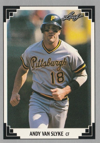 #310 Andy Van Slyke - Pittsburgh Pirates - 1991 Leaf Baseball