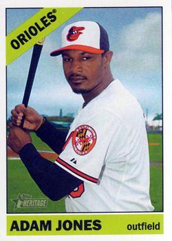 #310a Adam Jones - Baltimore Orioles - 2015 Topps Heritage Baseball