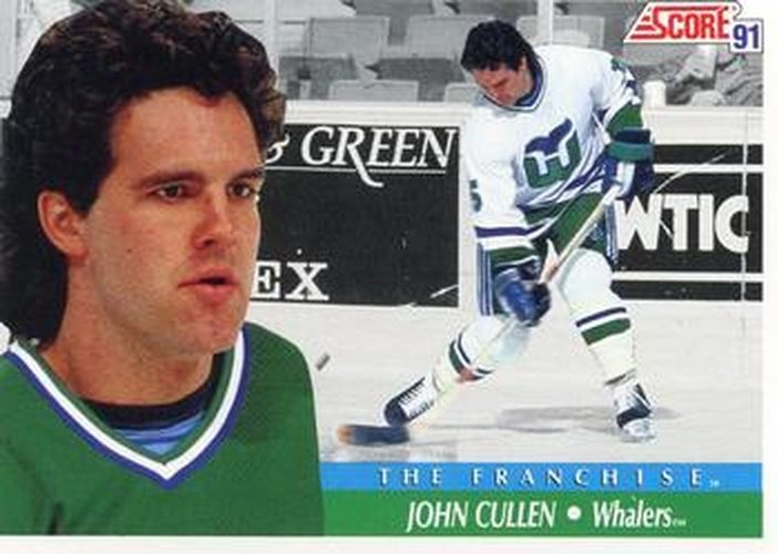 #311 John Cullen FRAN - Hartford Whalers - 1991-92 Score Canadian Hockey