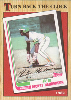 #311 Rickey Henderson - Oakland Athletics - 1987 Topps Baseball