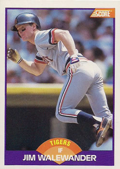 #311 Jim Walewander - Detroit Tigers - 1989 Score Baseball