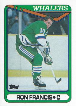 #311 Ron Francis - Hartford Whalers - 1990-91 Topps Hockey