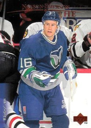 #311 Nelson Emerson - Hartford Whalers - 1995-96 Upper Deck Hockey