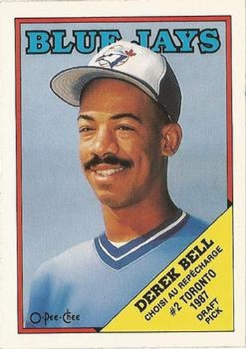 #311 Derek Bell - Toronto Blue Jays - 1988 O-Pee-Chee Baseball
