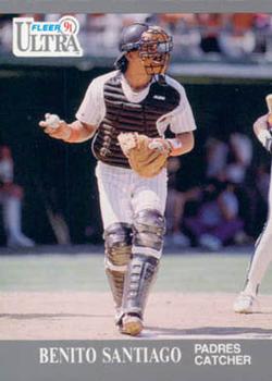 #311 Benito Santiago - San Diego Padres - 1991 Ultra Baseball