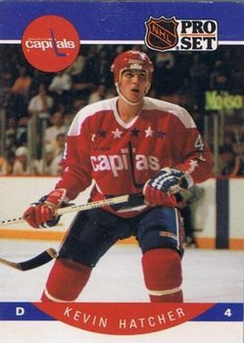#311 Kevin Hatcher - Washington Capitals - 1990-91 Pro Set Hockey
