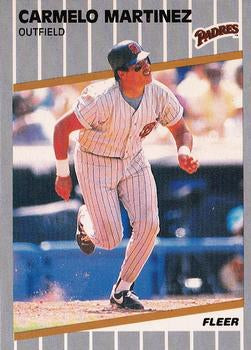 #311 Carmelo Martinez - San Diego Padres - 1989 Fleer Baseball