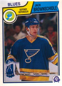 #311 Jack Brownschidle - St. Louis Blues - 1983-84 O-Pee-Chee Hockey