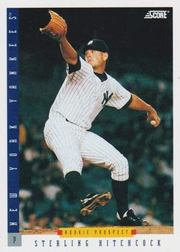 #311 Sterling Hitchcock - New York Yankees - 1993 Score Baseball