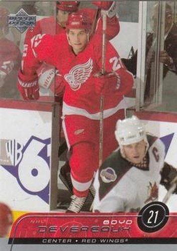 #311 Boyd Devereaux - Detroit Red Wings - 2002-03 Upper Deck Hockey