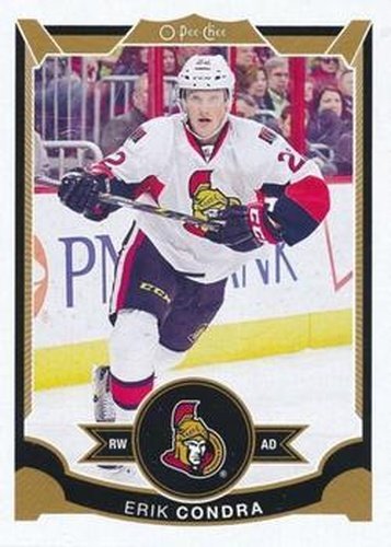 #311 Erik Condra - Ottawa Senators - 2015-16 O-Pee-Chee Hockey
