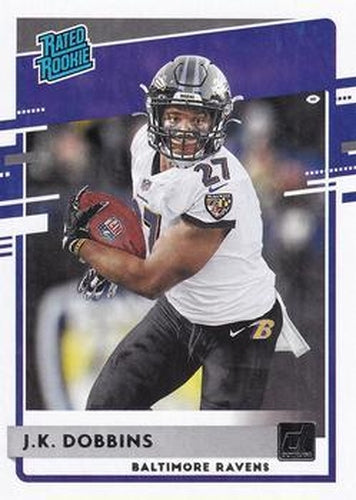 #311 J.K. Dobbins - Baltimore Ravens - 2020 Donruss Football