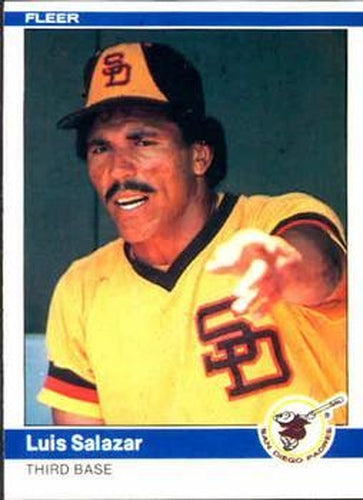 #311 Luis Salazar - San Diego Padres - 1984 Fleer Baseball