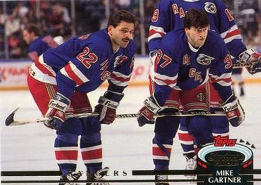 #311 Mike Gartner - New York Rangers - 1992-93 Stadium Club Hockey