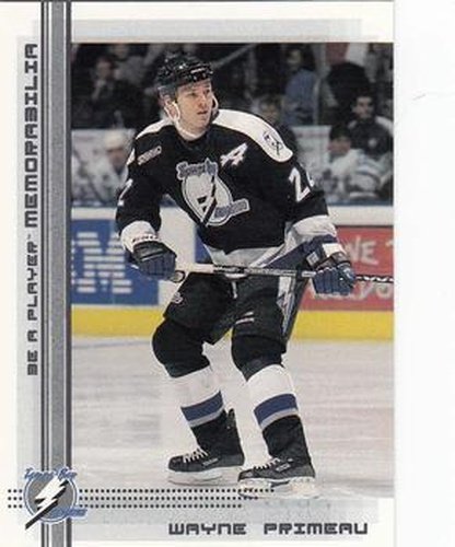 #311 Wayne Primeau - Tampa Bay Lightning - 2000-01 Be a Player Memorabilia Hockey