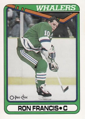 #311 Ron Francis - Hartford Whalers - 1990-91 O-Pee-Chee Hockey