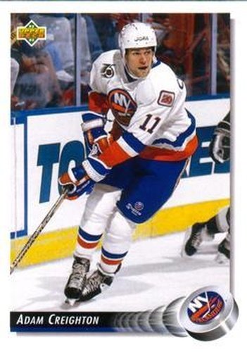 #311 Adam Creighton - New York Islanders - 1992-93 Upper Deck Hockey