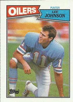 #311 Lee Johnson - Houston Oilers - 1987 Topps Football